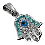 گردنبند فانتزی دخترانه نقره طرح دست