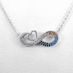 گردنبند فانتزی دخترانه نقره طرح هاسین - Image 3