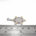 گردنبند فانتزی دخترانه نقره طرح دانه برف - Image 3