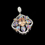 گردنبند فانتزی دخترانه نقره طرح سوگلی