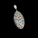 گردنبند فانتزی دخترانه نقره طرح سارانا