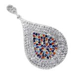 گردنبند فانتزی دخترانه نقره طرح کلاسیک اشک