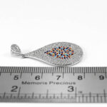 گردنبند فانتزی دخترانه نقره طرح کلاسیک اشک - Image 3