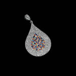 گردنبند فانتزی دخترانه نقره طرح کلاسیک اشک - Image 4