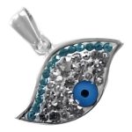 گردنبند فانتزی دخترانه نقره طرح چشم