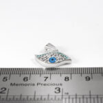 گردنبند فانتزی دخترانه نقره طرح چشم - Image 3