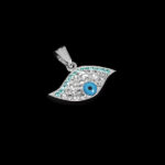 گردنبند فانتزی دخترانه نقره طرح چشم - Image 4