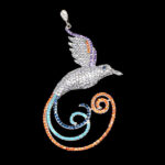 گردنبند فانتزی دخترانه نقره طرح سیمینه - Image 4