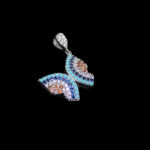 گردنبند فانتزی دخترانه نقره طرح کیبتا