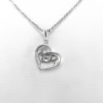 گردنبند فانتزی دخترانه نقره طرح قلب مادر - Image 2