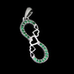 گردنبند فانتزی دخترانه نقره طرح کلارا - Image 4