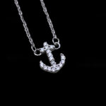 گردنبند فانتزی دخترانه نقره طرح لنگر