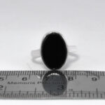 انگشتر عقیق مشکی دست ساز نقره مردانه و زنانه طرح کلاسیک رها - Image 2