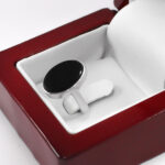 انگشتر عقیق مشکی دست ساز نقره مردانه و زنانه طرح کلاسیک رها - Image 3