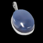 گردنبند عقیق کبود یمنی نقره زنانه و مردانه طرح داران