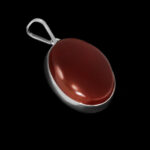 گردنبند عقیق سرخ یمنی نقره زنانه و مردانه طرح سار