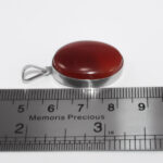 گردنبند عقیق سرخ یمنی نقره زنانه و مردانه طرح سار - Image 3