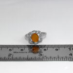 نیم ست عقیق سرخ یمنی نقره زنانه طرح بهشت - Image 3