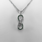 گردنبند فانتزی دخترانه نقره طرح کلارا - Image 2