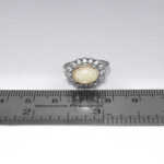 انگشتر عقیق باباقوری نقره زنانه طرح اصیلا - Image 3