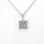 گردنبند فانتزی دخترانه نقره طرح ماهویش - Image 2