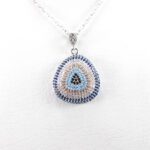 گردنبند فانتزی دخترانه نقره طرح ماسار - Image 2