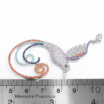 گردنبند فانتزی دخترانه نقره طرح سیمینه - Image 2