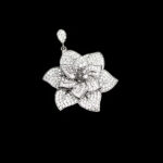 گردنبند فانتزی دخترانه نقره طرح گل