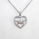 گردنبند فانتزی دخترانه نقره طرح المیرا - Image 2