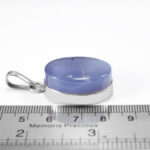 گردنبند عقیق کبود یمنی نقره زنانه و مردانه طرح تراوا - Image 3