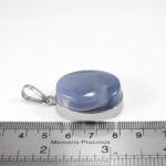 گردنبند عقیق کبود یمنی نقره زنانه و مردانه طرح داران - Image 3