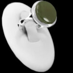 انگشتر یشم یمنی نقره مردانه طرح تادا