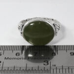 انگشتر یشم یمنی نقره مردانه طرح صفوی آرمان - Image 3