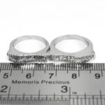 ست حلقه نقره زنانه مردانه طرح آسمان - Image 2