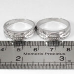 ست حلقه نقره زنانه مردانه طرح بیسان - Image 2