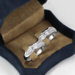 ست حلقه نقره زنانه مردانه طرح بیسان - Image 3