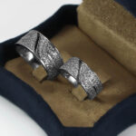 ست حلقه نقره زنانه مردانه طرح تابان - Image 3