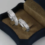 ست حلقه نقره زنانه مردانه طرح ترانه - Image 3