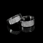 ست حلقه نقره زنانه مردانه طرح توکا