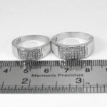 ست حلقه نقره زنانه مردانه طرح توکا - Image 3