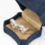 ست حلقه نقره زنانه مردانه طرح متین - Image 2