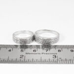 ست حلقه نقره زنانه مردانه طرح متین - Image 3