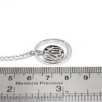 گردنبند فانتزی دخترانه نقره طرح الله - Image 2