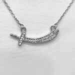 گردنبند فانتزی دخترانه نقره طرح شمشیر - Image 3