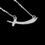 گردنبند فانتزی دخترانه نقره طرح شمشیر - Image 4