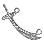 گردنبند فانتزی دخترانه نقره طرح شمشیر