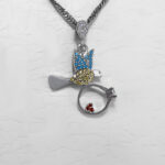 گردنبند فانتزی دخترانه نقره طرح پرنده - Image 2