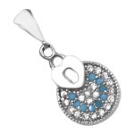 گردنبند فانتزی دخترانه نقره طرح لاله