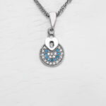 گردنبند فانتزی دخترانه نقره طرح لاله - Image 3