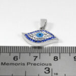 گردنبند فانتزی دخترانه نقره طرح فانتزی چشم - Image 3